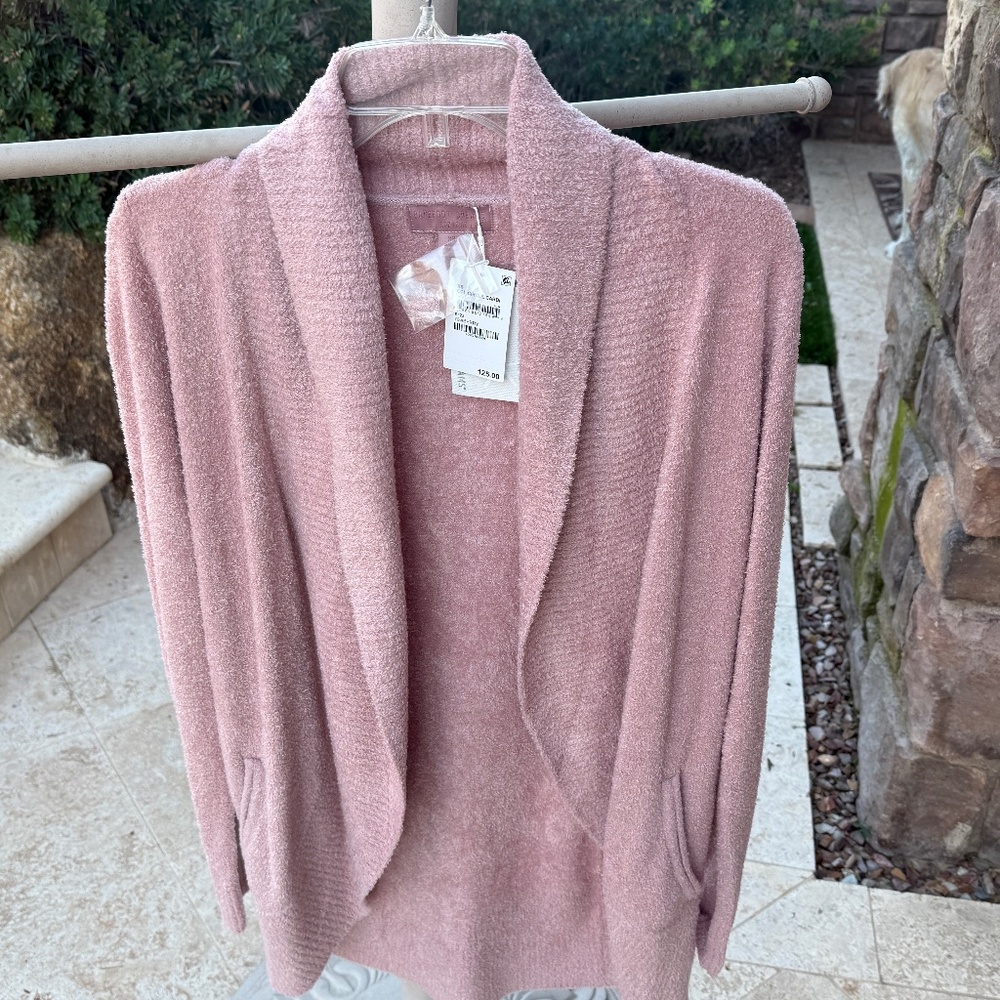 Barefoot Dreams Cozy Chic Lite® Circle Cardi XS Teaberry NWT